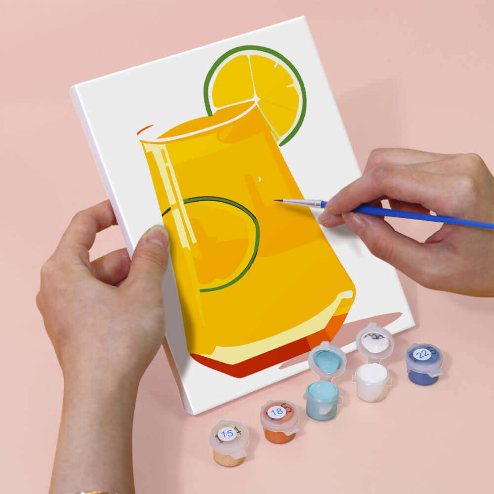 Drink Poster Set | Glassful Poster Set | Portrait By Numbers