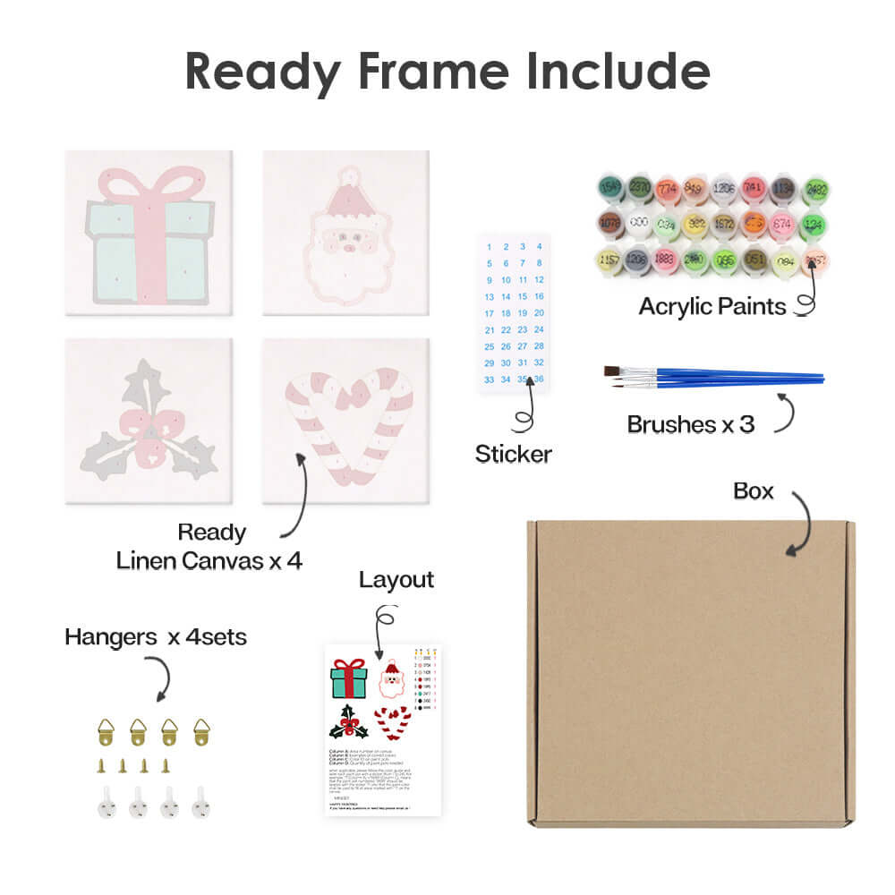 Yuletide Quads (Set of 4)