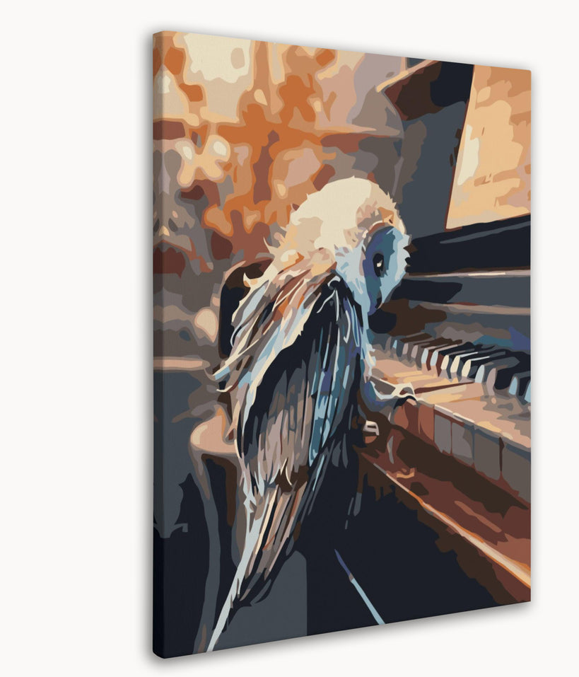 Owl Playing Piano