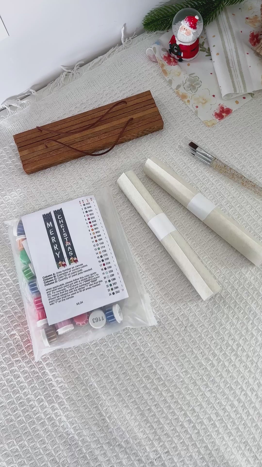 Load video: Santa &amp; Snowman Christmas Porch Duo