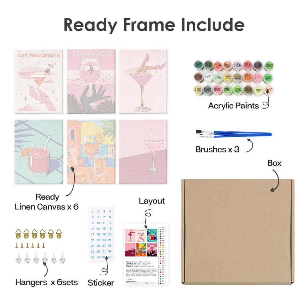 Rosé Reverie (Set of 6)