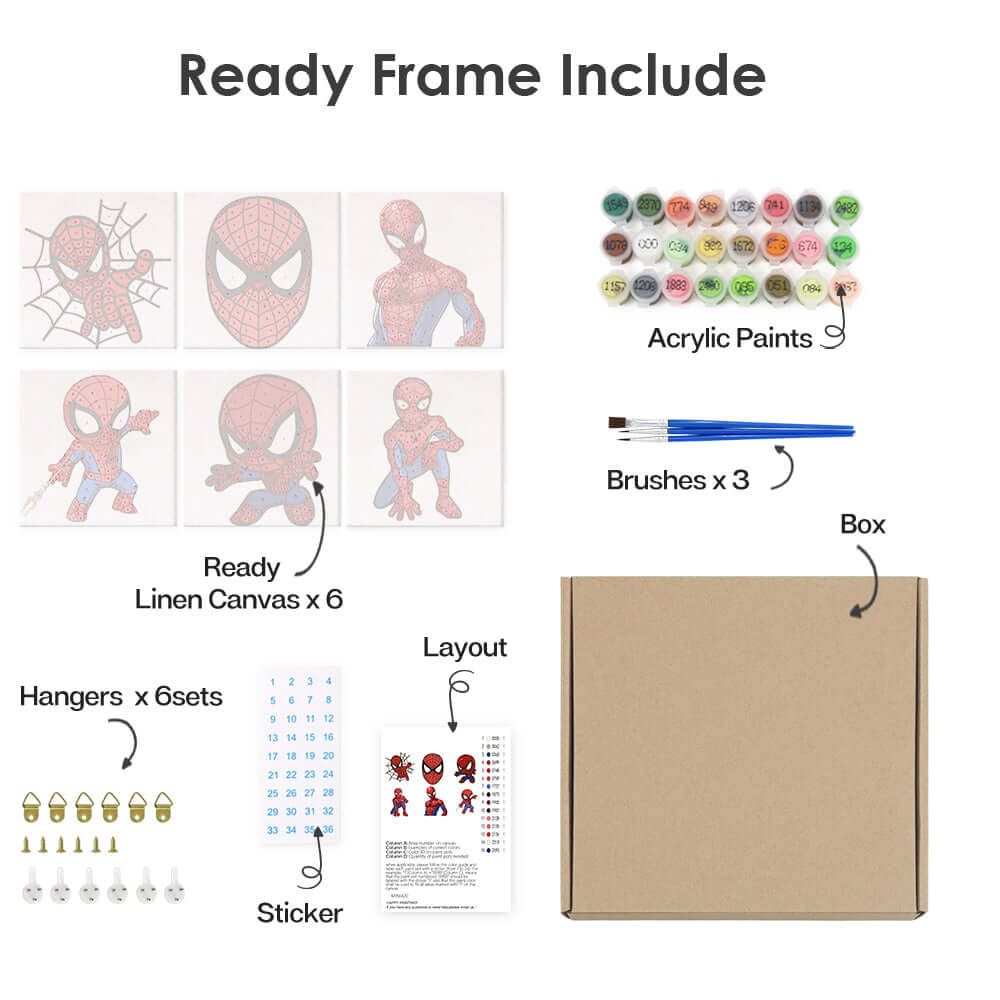 Spider Strokes (Set of 6)
