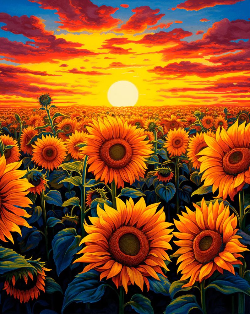 Sunflower Dusk