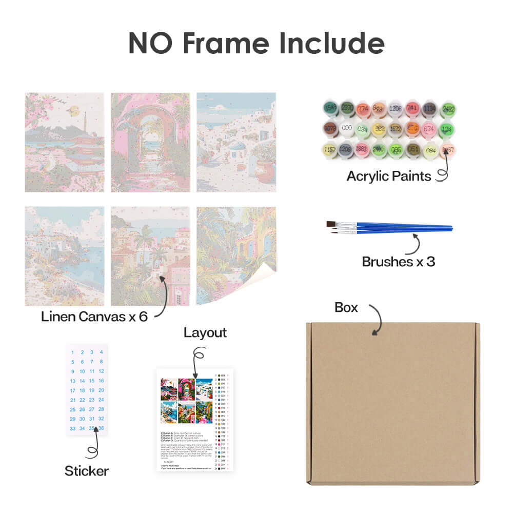 Painted Paths (Set of 6)