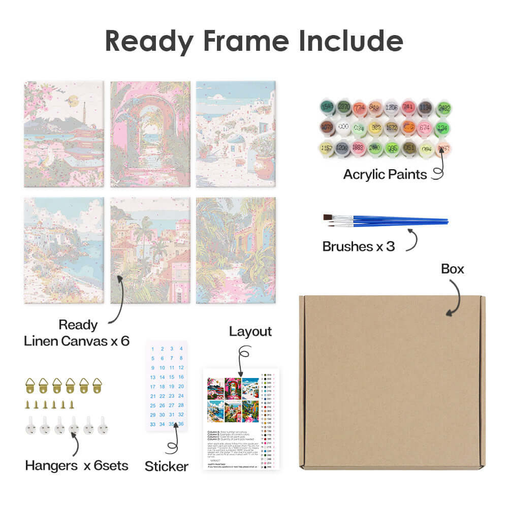 Painted Paths (Set of 6)